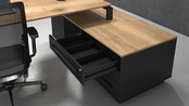 Directiebureau met ladeblok Directiebureau met ladeblok