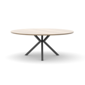 Ronde vergadertafel 120cm industrieel