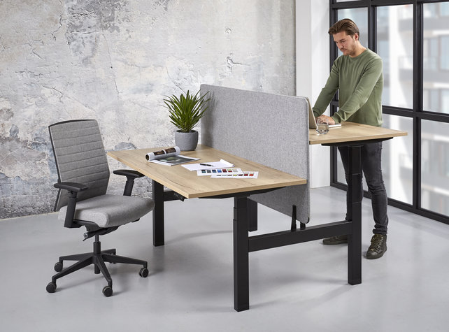 Bureauscherm Duo Wolvilt Bureauscherm Duo Wolvilt