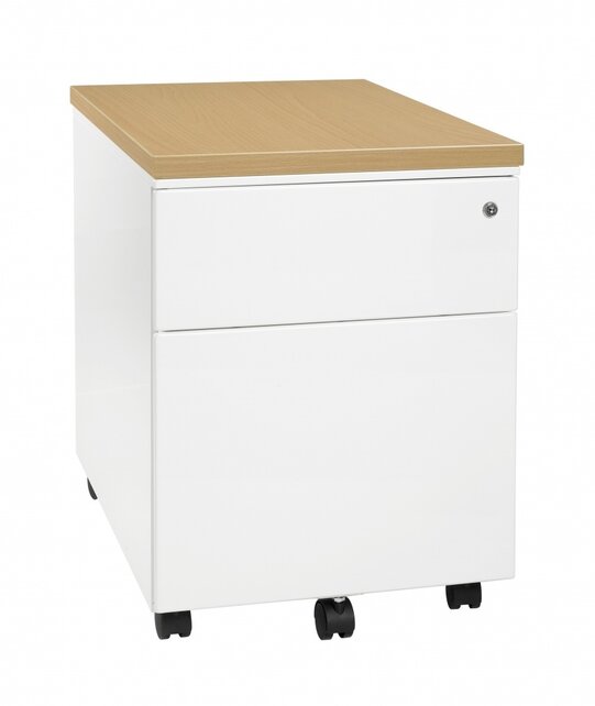 Verrijdbaar ladeblok 2 lades