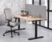 Akoestisch bureauscherm 53cm Wolvilt