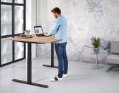 Elektrisch wingbureau zit/sta 160x120cm