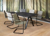 Vergader- bureautafel V-poot 180x80cm