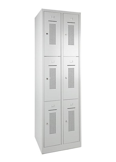 Lockerkast 6-deurs (2x3) Lockerkast 6-deurs (2x3)