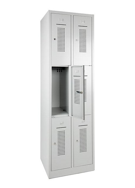 Lockerkast 6-deurs (2x3) Lockerkast 6-deurs (2x3)