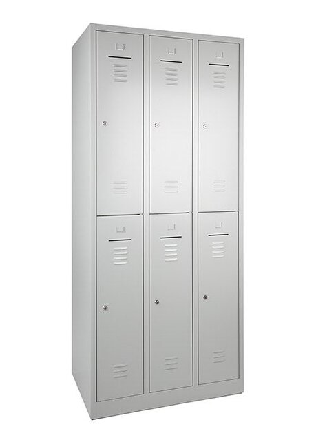 Lockerkast 6-deurs (3x2) Lockerkast 6-deurs (3x2)