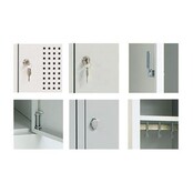 Lockerkast perfo 2-deurs