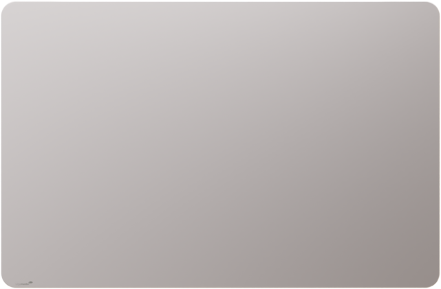 Mat glasbord Warm Grey (met ronde hoek)