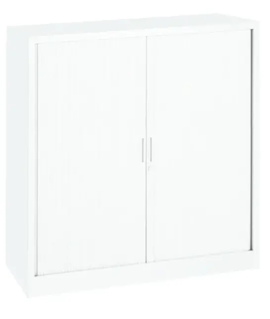 Roldeurkast wit 105x120x43cm