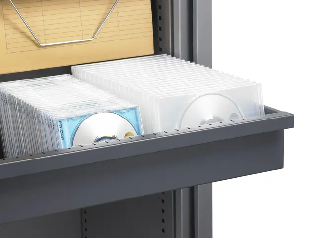 Roldeurkast zwart 72x80x43cm