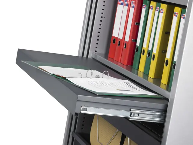 Roldeurkast antraciet 72x80x43cm