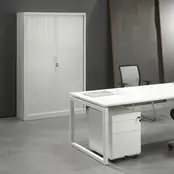 Roldeurkast hoog aluminium 198x100x43cm