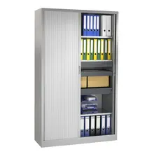 Roldeurkast hoog aluminium 198x120x43cm