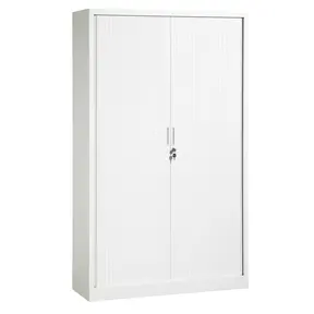 Roldeurkast hoog wit 198x120x43cm