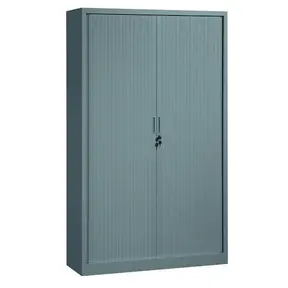 Roldeurkast hoog antraciet 198x120x43cm
