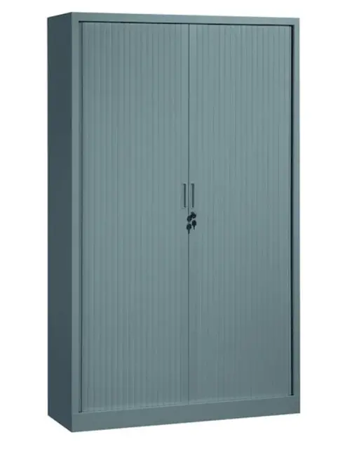Roldeurkast hoog antraciet 198x120x43cm