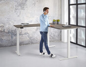 Elektrisch hoekbureau zit/sta 180x80 + 120x60cm