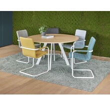 Ronde vergadertafel V-poot 120cm