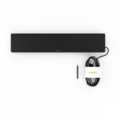 Infrarood verwarming op het bureau met timer 50W 230V zwart