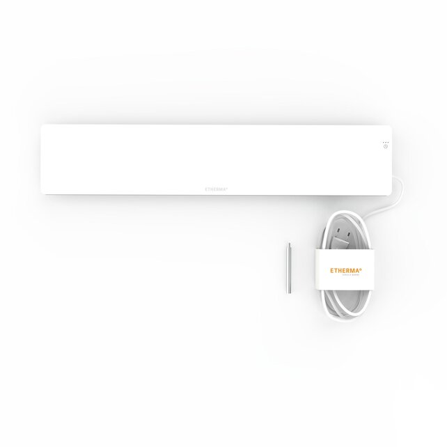 Infrarood verwarming onder het bureau met timer 90W 230V wit