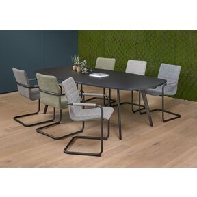 Solid Vergadertafel ovaal 240x120 cm