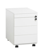 Rolblok 3-laden en pennelade wit