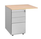 Aanbouwstuk 80x60cm met 3-ladeblok Aanbouwstuk 80x60cm met 3-ladeblok