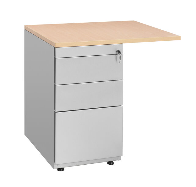 Aanbouwstuk 80x60cm met 3-ladeblok Aanbouwstuk 80x60cm met 3-ladeblok