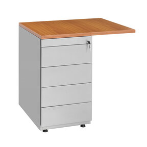 Aanbouwstuk 80x60cm met 4-ladeblok