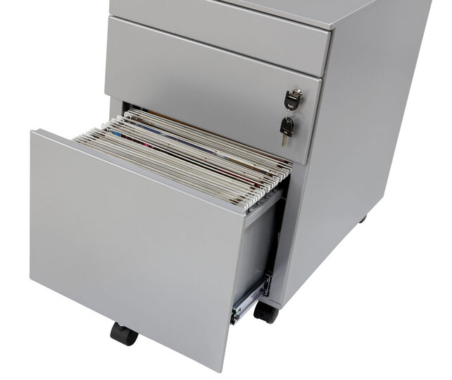 Verrijdbaar ladeblok 2-laden en pennenlade Verrijdbaar ladeblok 2-laden en pennenlade