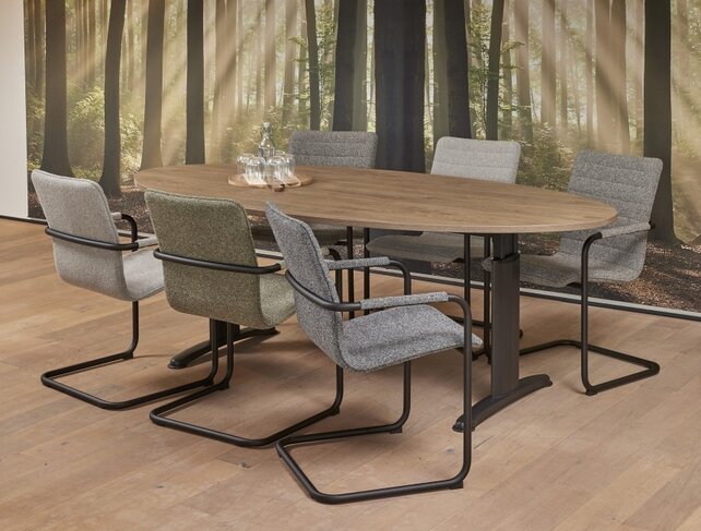 Classic Vergadertafel Elips 220x110