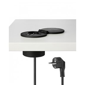 Inbouw powerbox 80mm met wireless charger