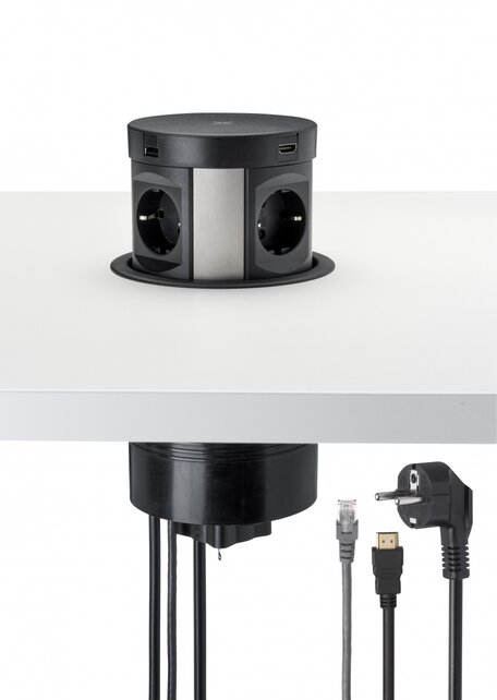 Pop up inbouwunit 120mm voor elektra