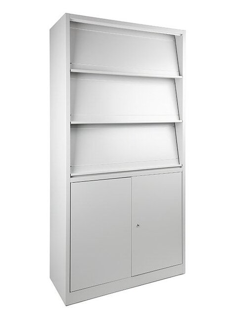 Tijdschriftenkast met onderkast 195cm