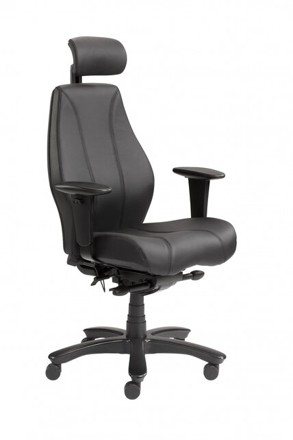 24-uurs bureaustoel Budget Leder