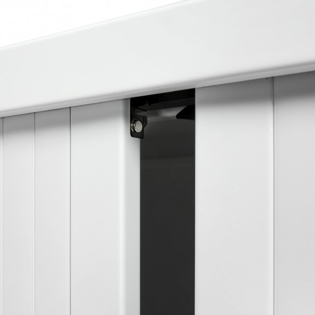 Roldeurkast hoog zwart 198x120x43cm Roldeurkast hoog zwart 198x120x43cm