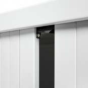 Roldeurkast hoog antraciet 198x100x43cm