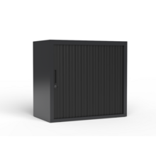 Roldeurkast zwart 72x80x43cm