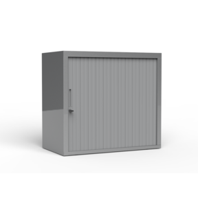 Roldeurkast aluminium 72x80x43cm
