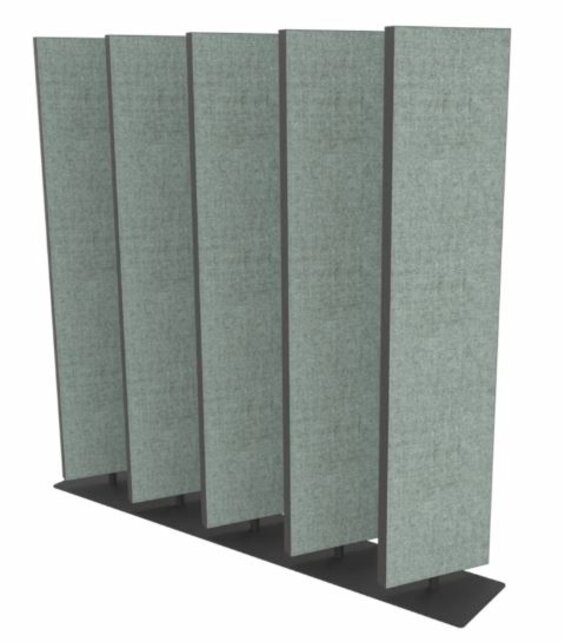 Akoestische lamellenwand