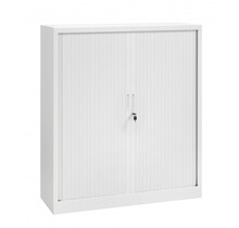 Roldeurkast wit 135x120x43cm