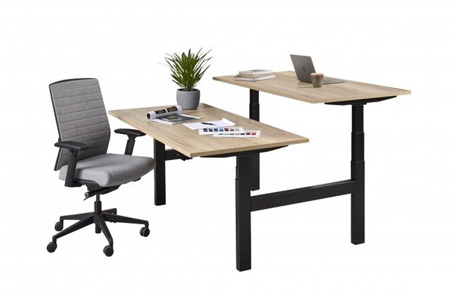 Elektrisch duo bureau KT Business 120x80cm
