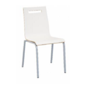 Oscar 4-poots vierkant frame 20 x 20 mm, stapelbaar, kuip in laminaat