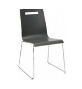 Oscar sledeframe draadstaal rond Ø 11 mm, stapelbaar, kuip in laminaat