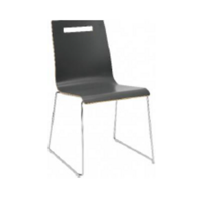 Oscar sledeframe draadstaal rond Ø 11 mm, stapelbaar, kuip in laminaat