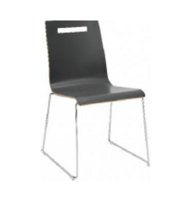 Oscar sledeframe draadstaal rond Ø 11 mm, stapelbaar, kuip in laminaat