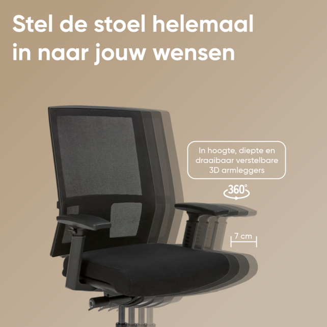 Bureaustoel KT Comfort Mesh