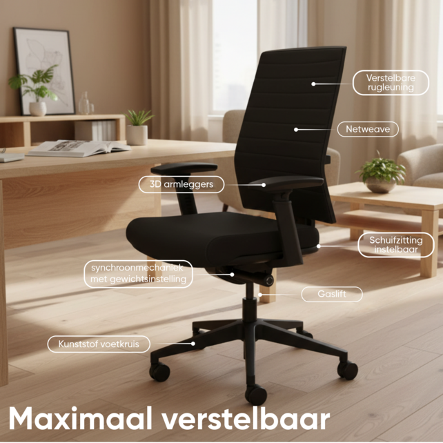 Bureaustoel KT Wolvilt