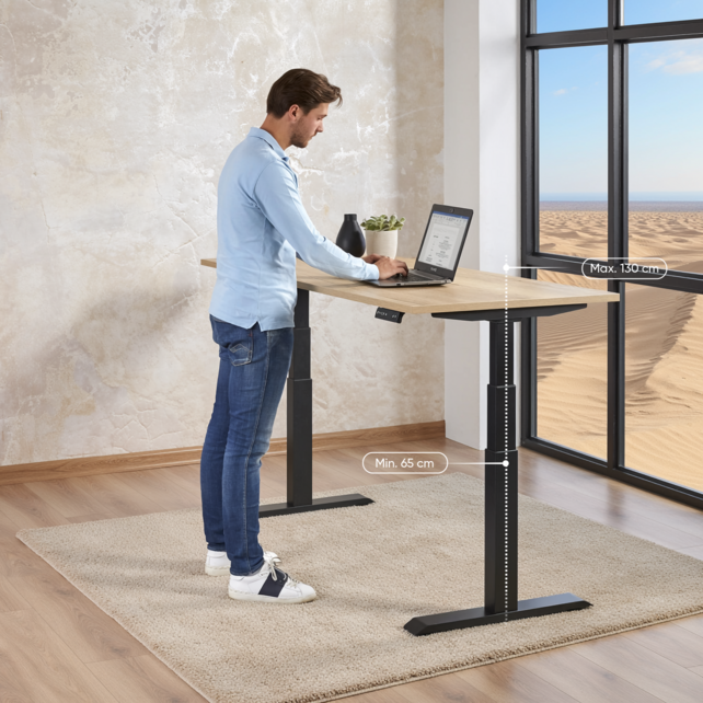 Elektrisch bureau KT Premium 140x80cm