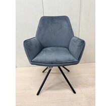 Draaifauteuil Sarah - blauw